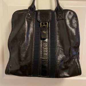 Marc By Marc Jacobs Black Patent Leather Handbag